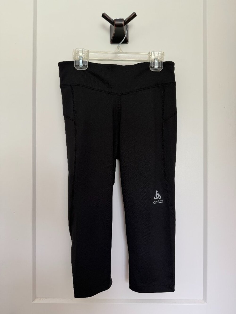 Odlo Capri Leggings, Black, Size Small
